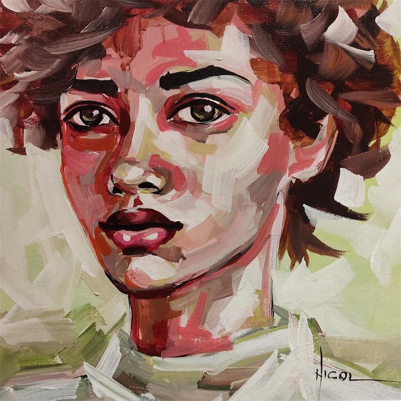 Painting Lorah by Vacaru Nicoleta  | Painting Figurative Portrait Acrylic