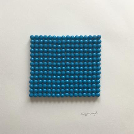 Gemälde Blue Pills von Marjot Emily Jane  | Gemälde Figurativ Öl Minimalistisch, Pop-Ikonen