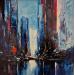 Painting BLUE NIGHT by Bond Tetiana | Painting Oil