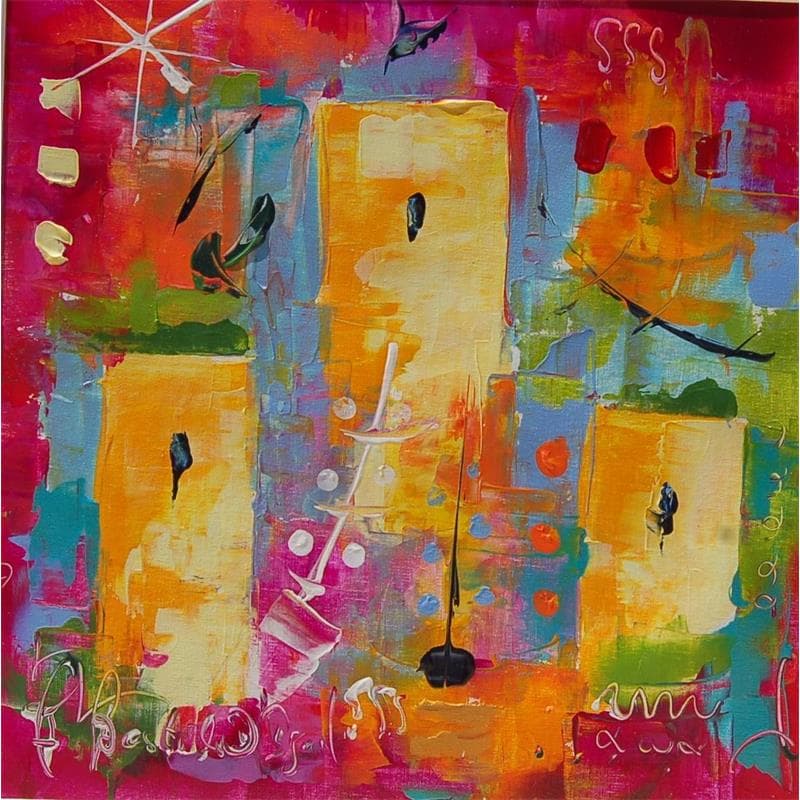 Painting Porteur d'engagement by Bastide d´Izard Armelle | Painting Abstract Acrylic