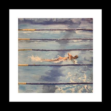 Painting Swimmer by Castignani Sergi | Painting  Oil