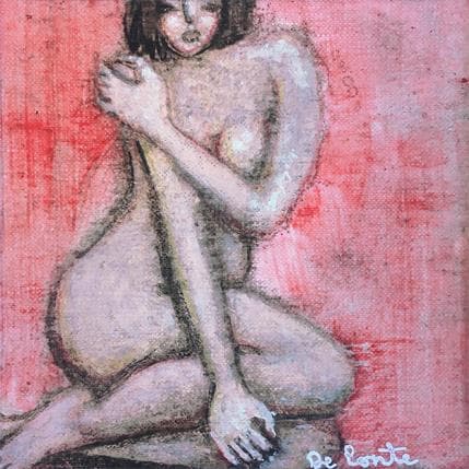 Painting Mujer 2 by De Ponte Sandro | Painting Figurative Acrylic Nude