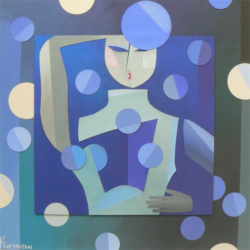 Painting A blue day by Gustavsen Karl | Painting