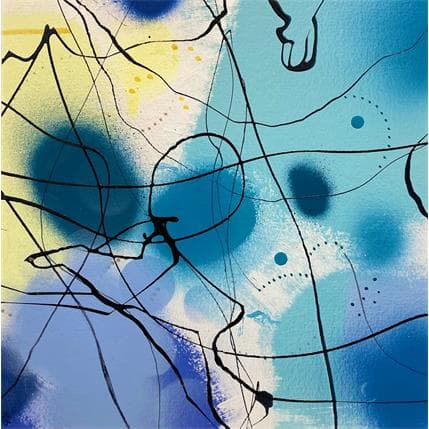 Peinture True Lights par Bjerker | Tableau Abstrait Acrylique minimaliste