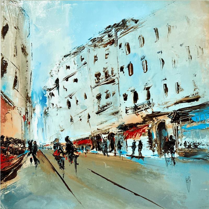 Painting Rue passante by Raffin Christian | Painting  Oil