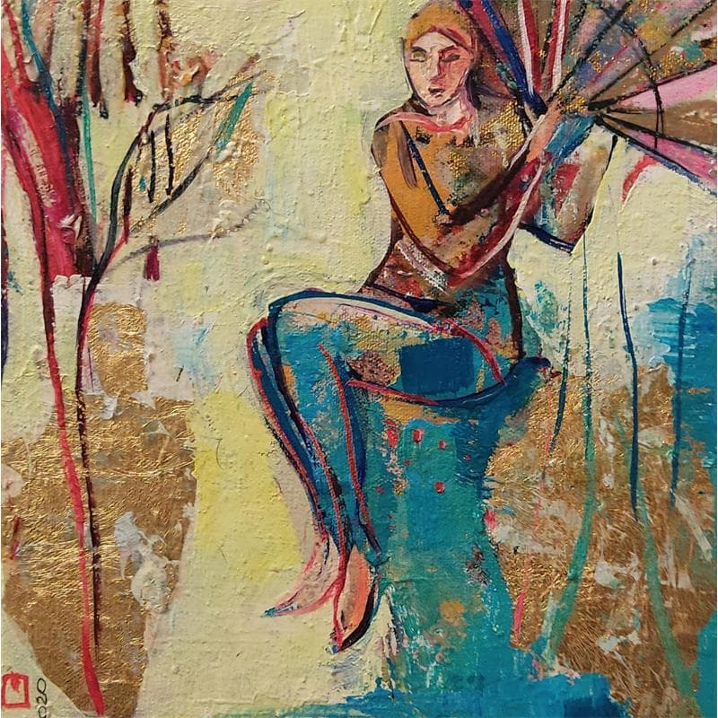 Painting La gaieté by Machi | Painting Figurative Acrylic, Oil Life style