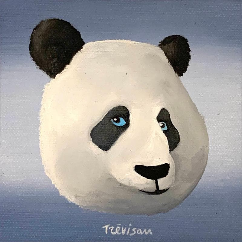 Painting Panda by Trevisan Carlo | Painting Oil