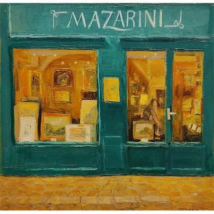 Painting Mazarini by Arkady | Painting Figurative Oil Urban