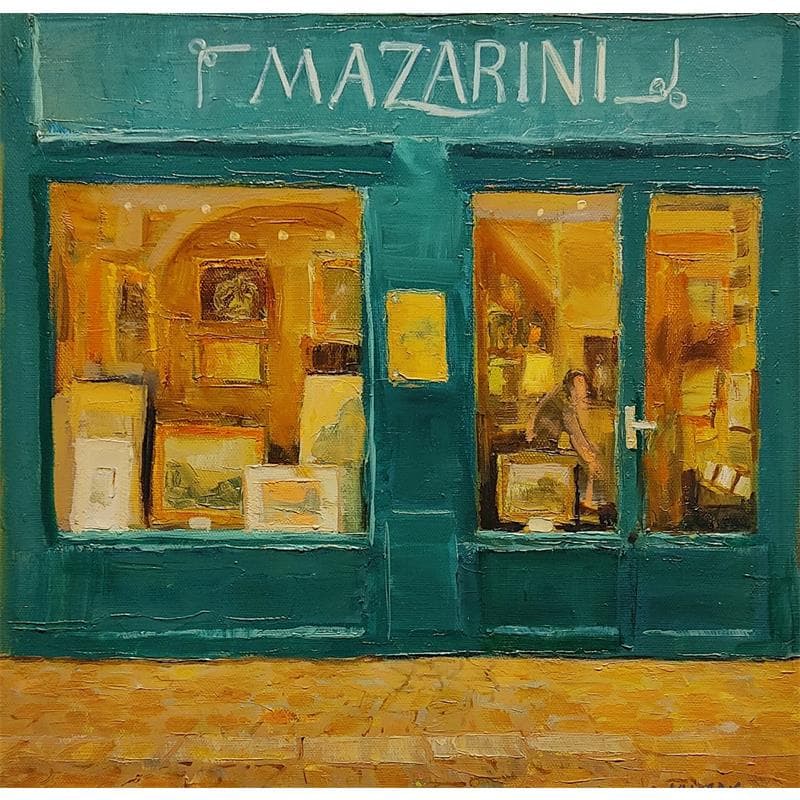 Painting Mazarini by Arkady | Painting Figurative Urban Oil