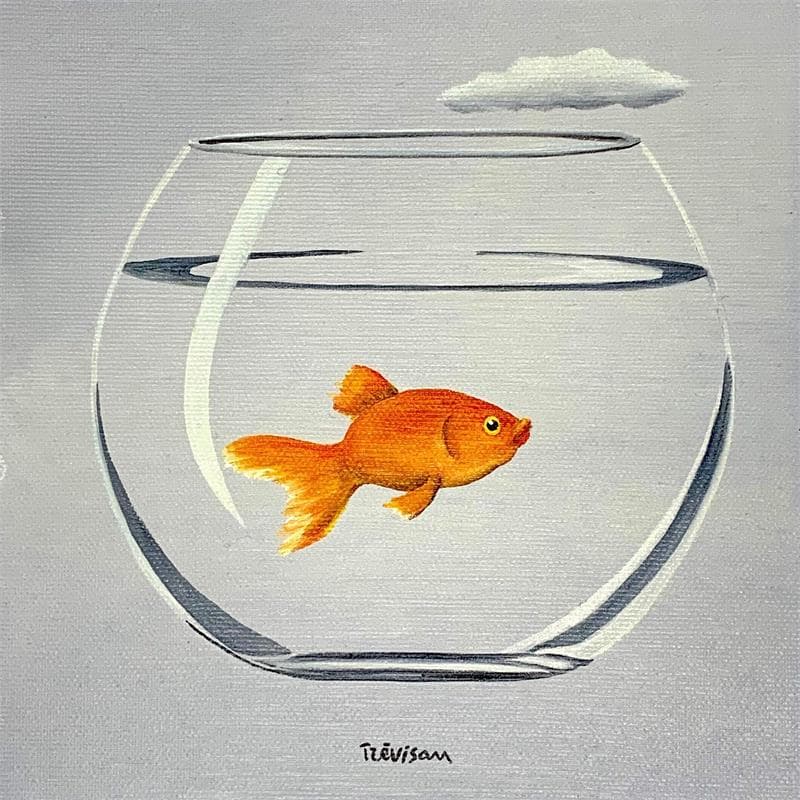Peinture Red Fish par Trevisan Carlo | Tableau  Huile
