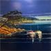 Peinture Balade en Méditerrannée par Corbière Liisa | Tableau Figuratif Marine Huile