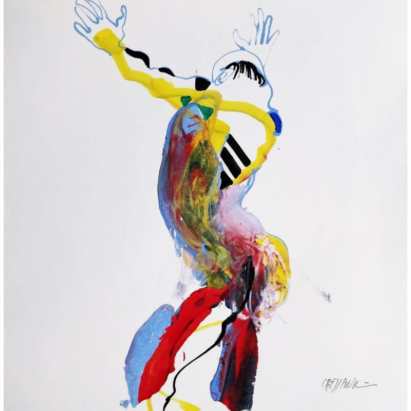 Painting Le jerk printanier by Cressanne | Painting Raw art Nude Acrylic