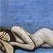 Painting Durmiente bella by De Ponte Sandro | Painting Figurative Acrylic Life style