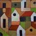 Peinture Vila verde par Sergio Ramos | Tableau Figuratif Acrylique Paysages Vues urbaines