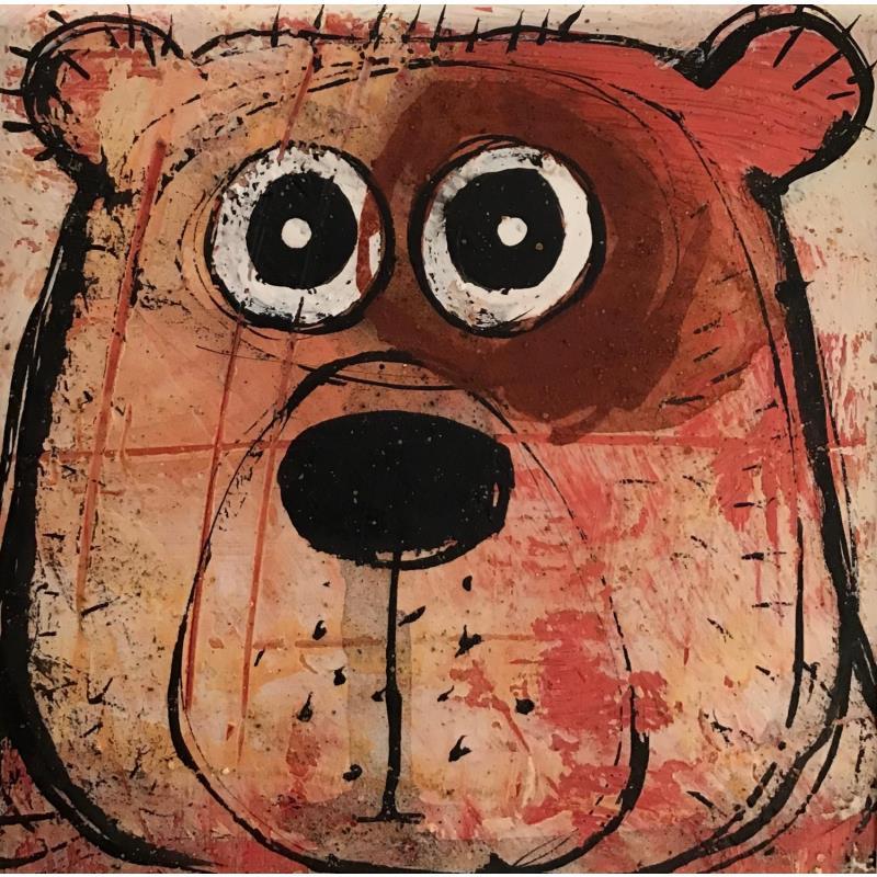 Peinture L'OURS WOOPY par Maury Hervé | Tableau