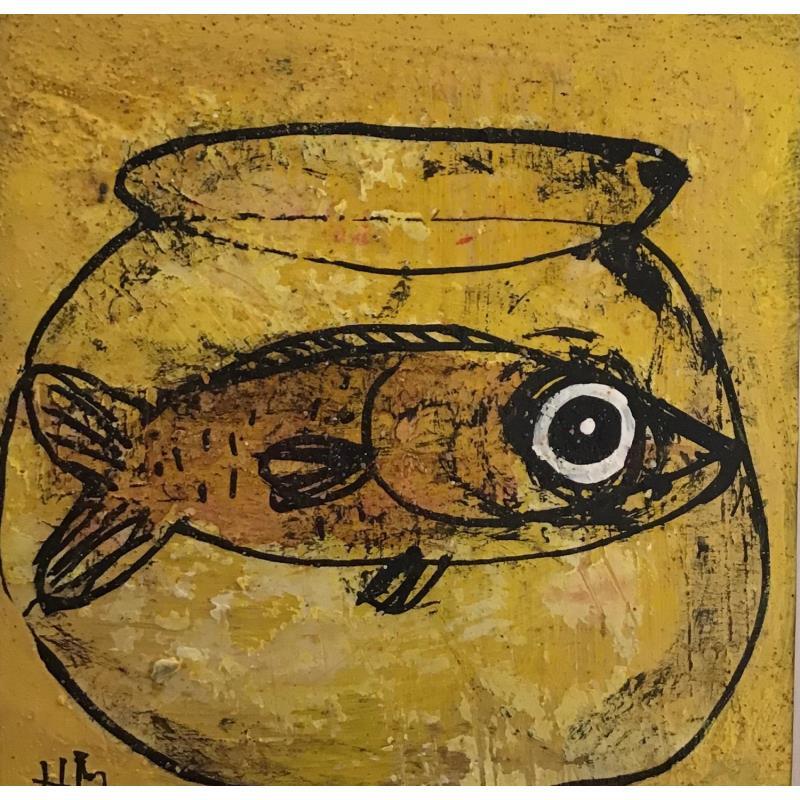 Painting POISSON JAUNE by Maury Hervé | Painting