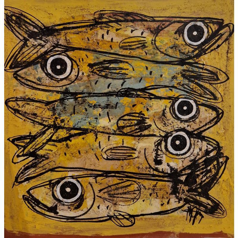 Painting LES SARDINES by Maury Hervé | Painting