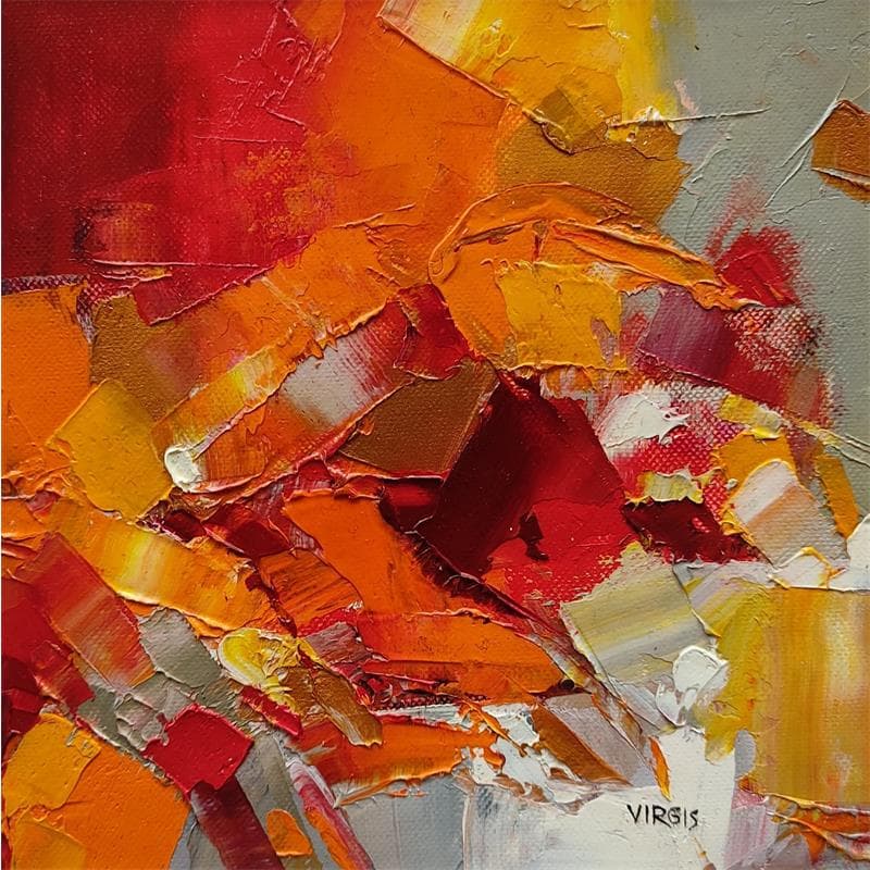 Painting SUDDEN SENSES by Virgis | Painting Abstract Oil Minimalist