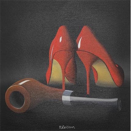 Painting Lovers by Trevisan Carlo | Painting Surrealist Acrylic still-life