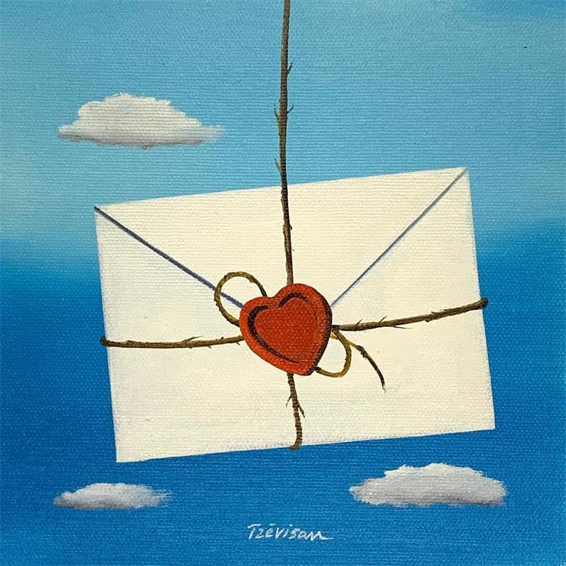 Gemälde Love letter von Trevisan Carlo | Gemälde Öl