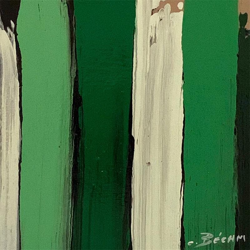 Painting Bandes colorées n°5 by Becam Carole | Painting Abstract Minimalist