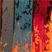 Peinture Bandes colorées n°58 par Becam Carole | Tableau Abstrait Minimaliste Huile