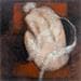 Painting En retrait by Muze | Painting Figurative Nude Oil