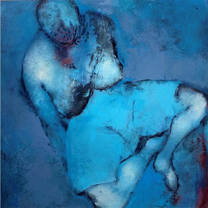 Painting Incandescent by Muze | Painting Figurative Nude Oil