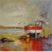 Painting 38 l'attente by Hébert Franck | Painting Figurative Marine Oil
