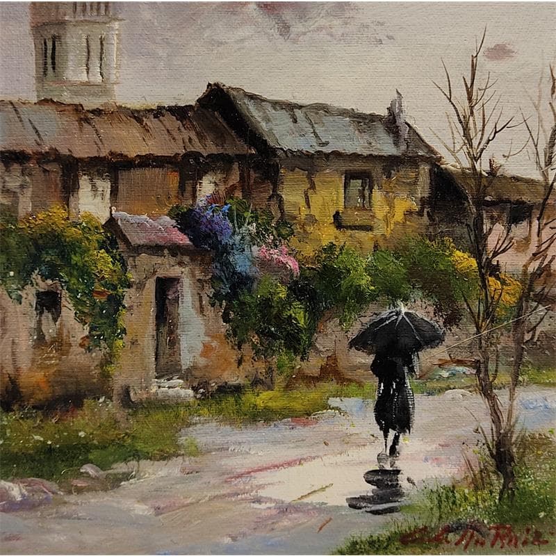 Gemälde Tarde de lluvia von Cabello Ruiz Jose | Gemälde Landschaften Öl