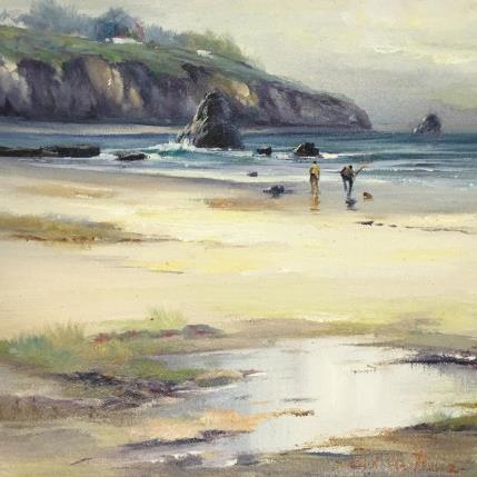 Gemälde Playa del Peñon von Cabello Ruiz Jose | Gemälde Figurativ Öl Marine