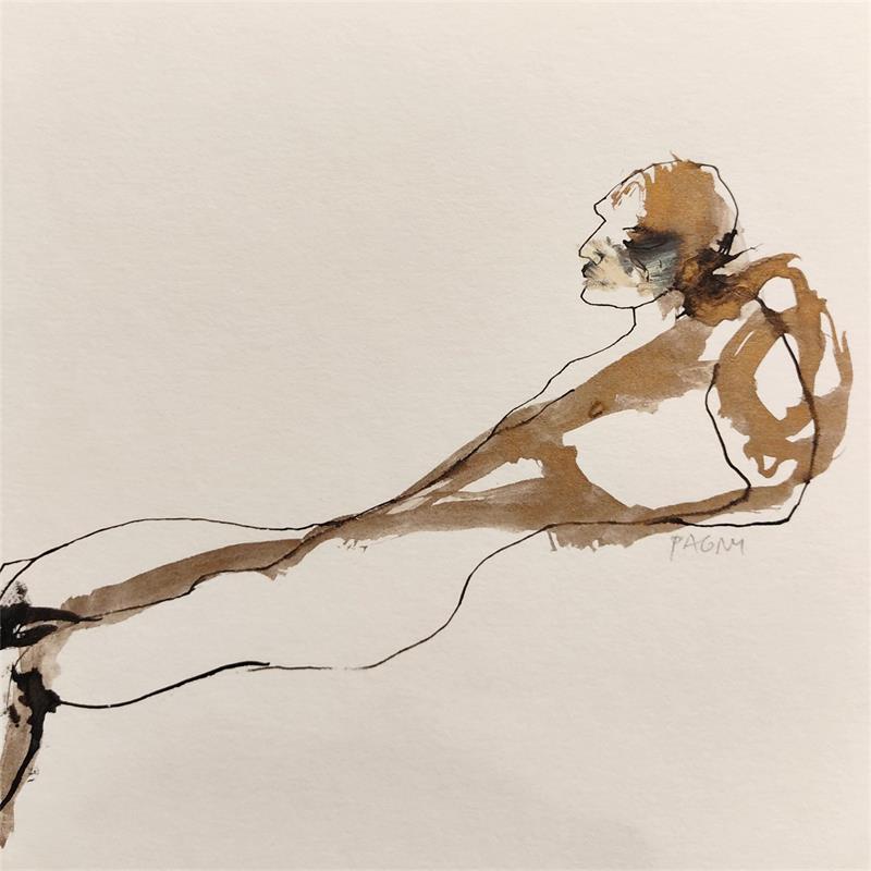 Painting Nu masculin by Pagny Corine | Painting