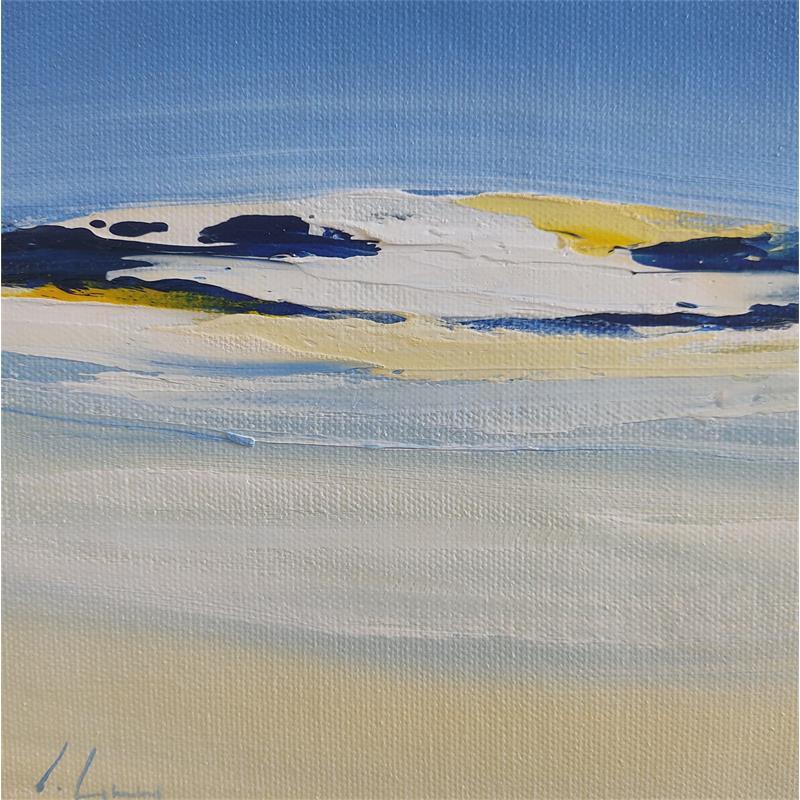Painting Aquatique by Guy Viviane  | Painting Abstract Minimalist Oil
