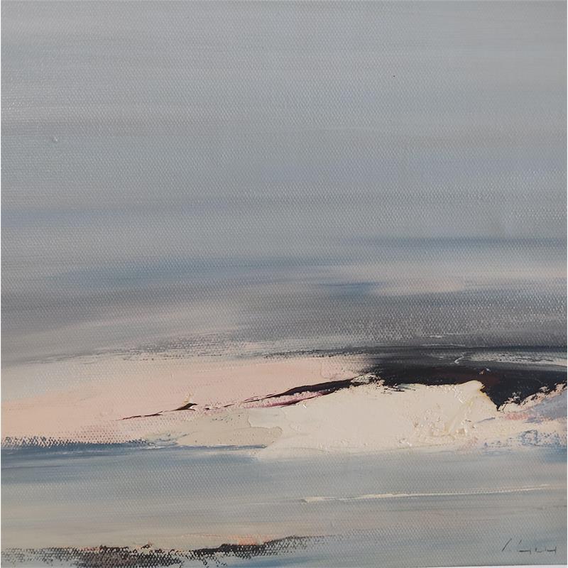 Painting Petit matin by Guy Viviane  | Painting Abstract Minimalist Oil