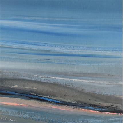 Painting Le gardien du temps by Guy Viviane  | Painting Abstract Oil Minimalist