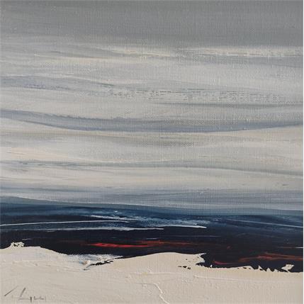 Painting Nuages by Guy Viviane  | Painting Abstract Oil Minimalist