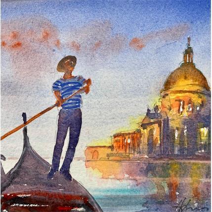 Painting Striped Gondolier by Jones Henry | Painting  Watercolor