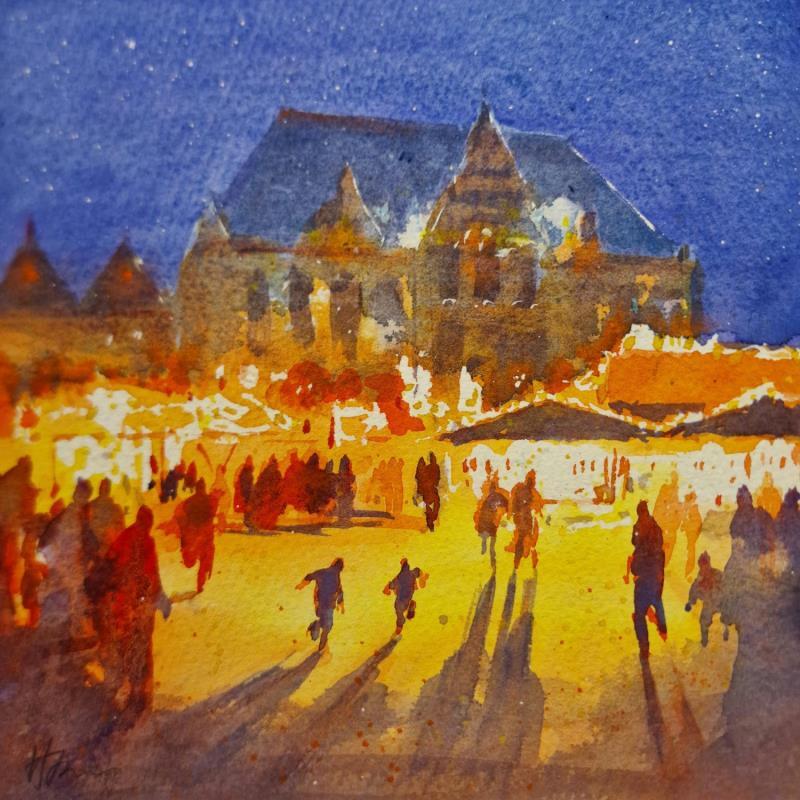 Painting D3 Bremen Christmas Light by Jones Henry | Painting Watercolor