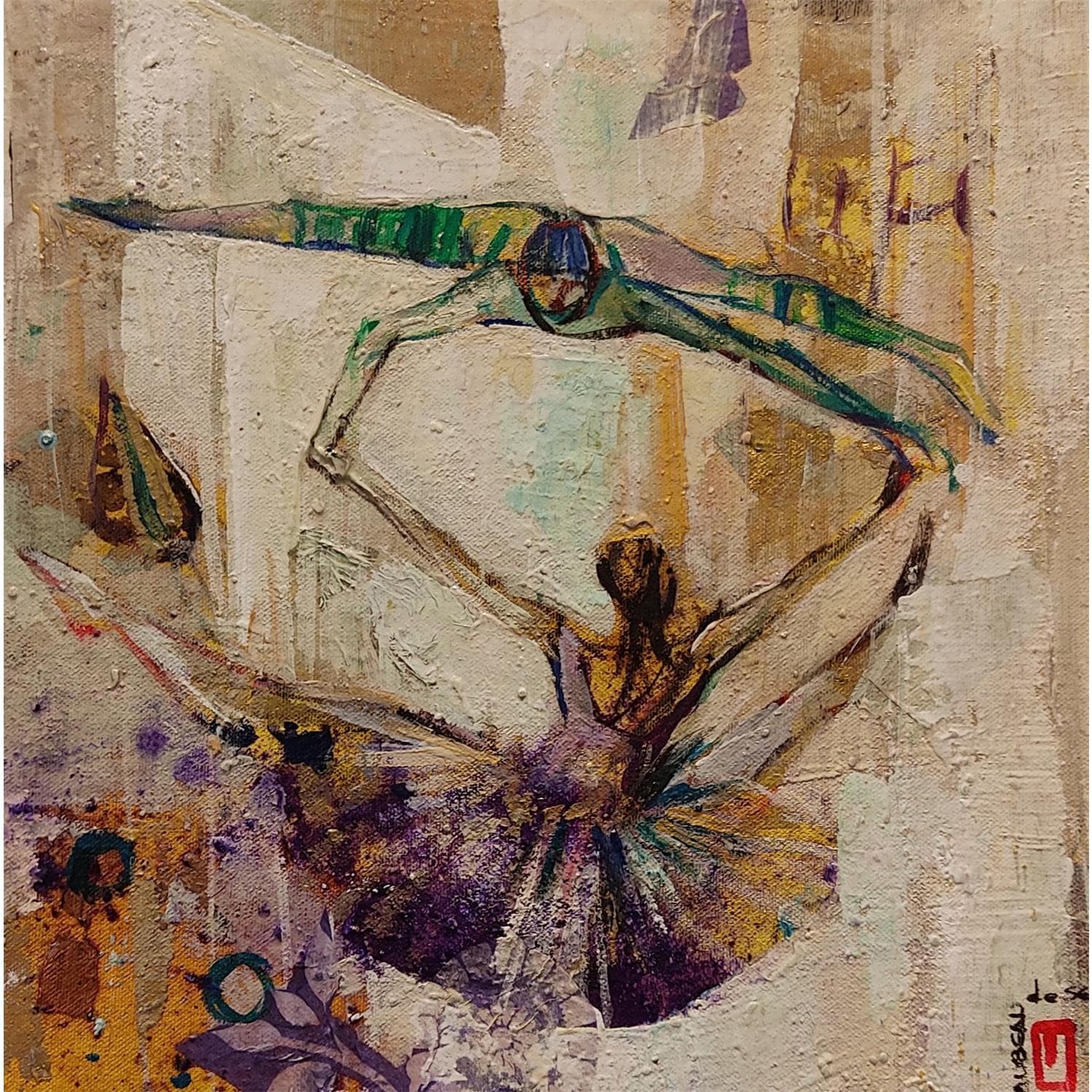 ▷ Painting VIOLET by Machi | Carré d'artistes