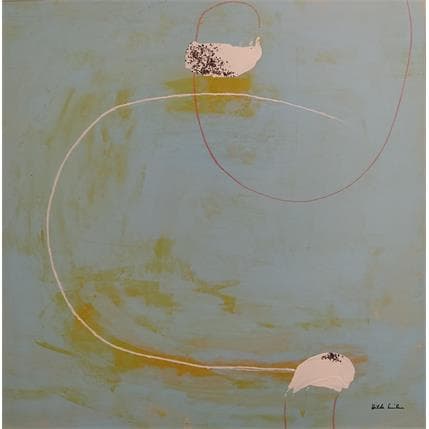 Painting D9 by Wilms Hilde | Painting Abstract Mixed Minimalist