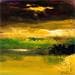 Painting Verte prairie by Dalban Rose | Painting Raw art Landscapes Oil