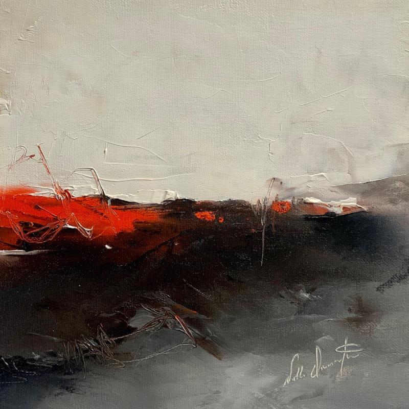 Painting Il faut du temps pour oublier by Dumontier Nathalie | Painting Abstract Oil Minimalist