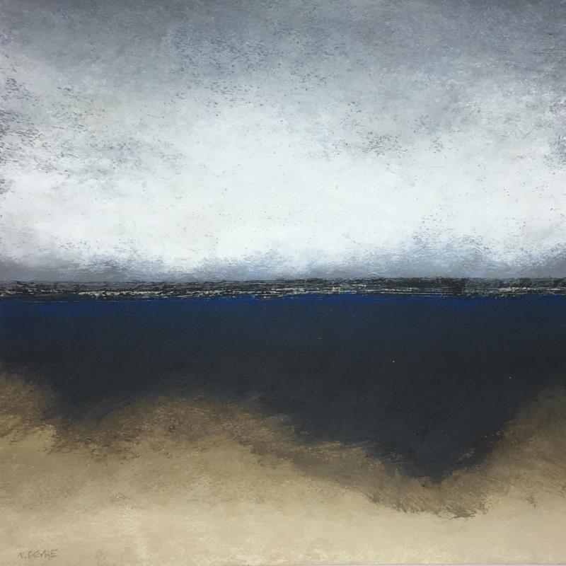 Peinture Horizon 7 par Geyre Pascal | Tableau Abstrait Acrylique minimaliste