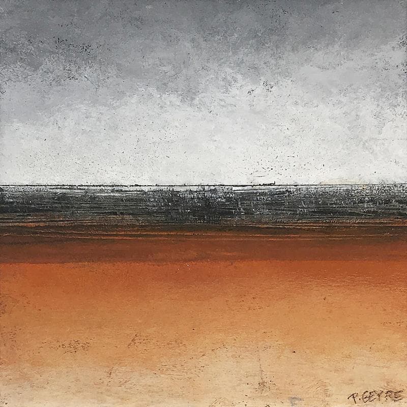 Painting Horizon by Geyre Pascal | Painting Abstract Acrylic Minimalist