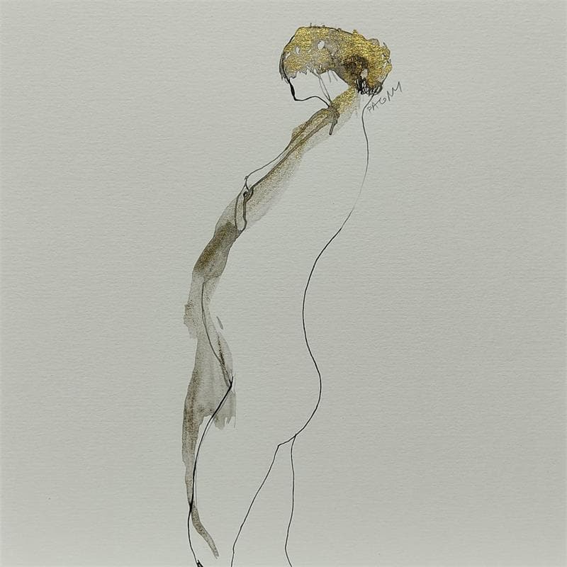 Painting Nu féminin by Pagny Corine | Painting Figurative Nude
