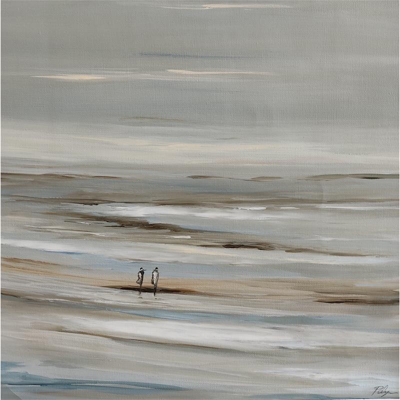 Gemälde Brise légère von Macee | Gemälde Figurativ Öl Marine