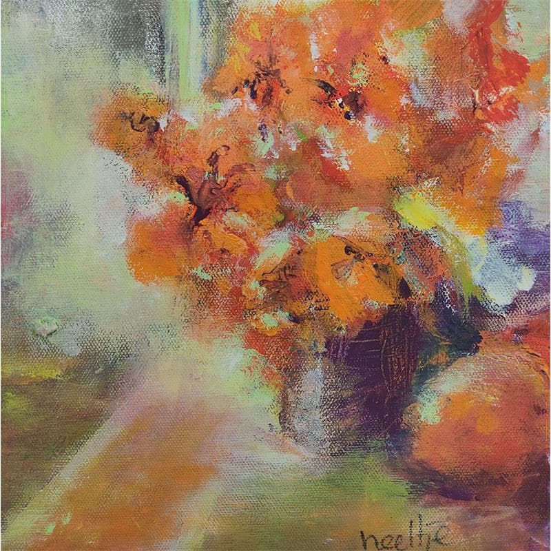 Painting Flowers 11 by Nelleke Smit | Painting Figurative Acrylic, Oil still-life