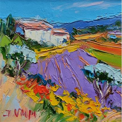 Painting Eté en Provence by Volpi Jacques | Painting Figurative Landscapes
