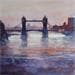 Painting Tower bridge by Jones Henry | Painting Figurative Urban Watercolor