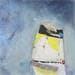 Peinture Griffures dans la tempête par Lau Blou | Tableau Abstrait Mixte minimaliste